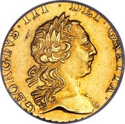 ¼ Guinea - George III obverse image