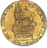 ⅓ Guinea - George III Pattern, United Kingdom, 1775 reverse image