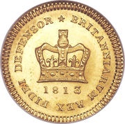 ⅓ Guinea - George III, United Kingdom, 1804-1813 reverse image