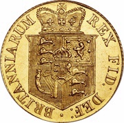 ½ Sovereign - George III, United Kingdom, 1817-1820 reverse image