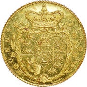 ½ Sovereign - George IV 1st reverse, United Kingdom, 1821 reverse image
