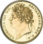 ½ Sovereign - George IV 2nd reverse obverse image