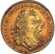 1600 Réis - Maria I and Pedro III Bahia Mint obverse image