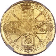½ Guinea - George I, United Kingdom, 1715-1724 reverse image