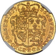 ½ Guinea - George II, United Kingdom, 1740-1746 reverse image