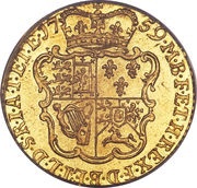 ½ Guinea - George II, United Kingdom, 1747-1760 reverse image