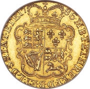 ½ Guinea - George III 4th portrait, United Kingdom, 1775-1786 reverse image