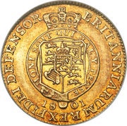 ½ Guinea - George III 6th portrait, United Kingdom, 1801-1803 reverse image