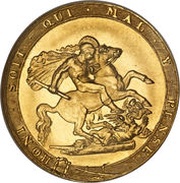 1 Sovereign - George III, United Kingdom, 1817-1820 reverse image