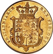 1 Sovereign - George IV, United Kingdom, 1825-1830 reverse image