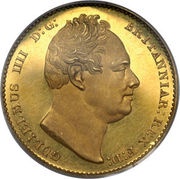 1 Sovereign - William IV Pattern obverse image
