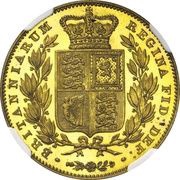1 Sovereign - Victoria Pattern, United Kingdom, 1837 reverse image