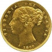 1 Sovereign - Victoria Pattern obverse image