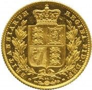 1 Sovereign - Victoria Pattern, United Kingdom, 1869 reverse image