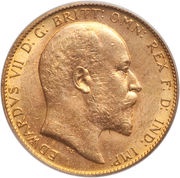 1 Sovereign - Edward VII Ottawa mint obverse image