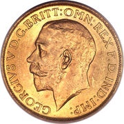 1 Sovereign - George V Ottawa mint obverse image