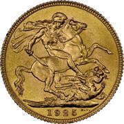 1 Sovereign - George V, United Kingdom, 1911-1925 reverse image