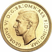 1 Sovereign - George VI obverse image