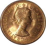 1 Sovereign - Elizabeth II 1st portrait obverse image
