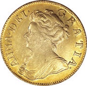 1 Guinea - Anne 1st bust obverse image