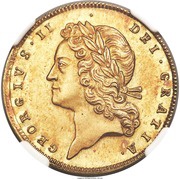 1 Guinea - George II Pattern obverse image