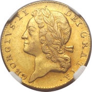 1 Guinea - George II 1st young portrait obverse image