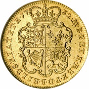 1 Guinea - George II 2nd young portrait, United Kingdom, 1729-1738 reverse image