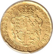 1 Guinea - George II Intermediate portrait, United Kingdom, 1739-1746 reverse image