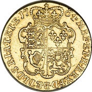 1 Guinea - George III 2nd portrait, United Kingdom, 1763-1764 reverse image