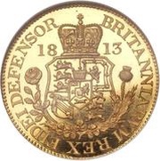 1 Guinea - George III Pattern, United Kingdom, 1813 reverse image