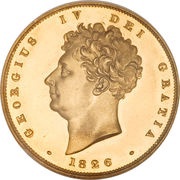 2 Pounds - George IV Shield reverse obverse image