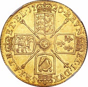 2 Guineas - George I, United Kingdom, 1717-1726 reverse image
