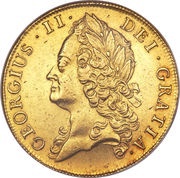 2 Guineas - George II Intermediate portrait obverse image