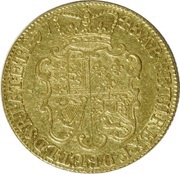 2 Guineas - George II Older portrait, United Kingdom, 1748-1753 reverse image