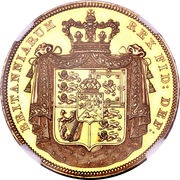 5 Pounds - George IV, United Kingdom, 1826 reverse image
