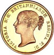5 Pounds - Victoria 1st portrait; 'Una and the Lion' obverse image