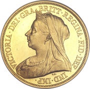 5 Pounds - Victoria 3rd portrait obverse image