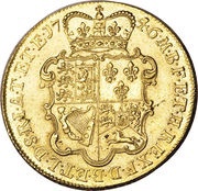 5 Guineas - George II Older portrait, United Kingdom, 1746-1753 reverse image