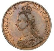 1 Penny - Victoria Jubilee Head; Pattern obverse image