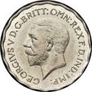 3 Pence - George V Trial obverse image