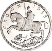 1 Crown - George V Silver Jubilee; Silver Proof Pattern reverse image