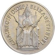 25 New Pence - Elizabeth II Silver Jubilee; Sindall pattern obverse image