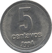 5 Centavos reverse image
