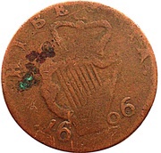 ½ Penny God Save Us All - Hibernia reverse image