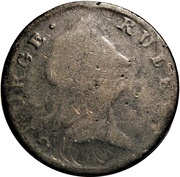 ½ Penny George Rules - North Wales; portrait right obverse image