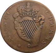 ½ Penny Louis the Sixteenth - Music Charms, United Kingdom, 1760-1797 reverse image