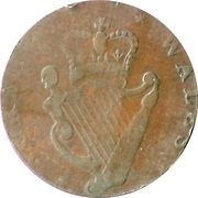 ½ Penny William Williams - North Wales, United Kingdom, 1760-1797 reverse image
