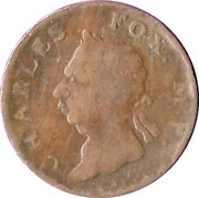 ½ Penny Charles Fox M.P - North Wales obverse image