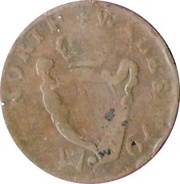 ½ Penny Charles Fox M.P - North Wales, United Kingdom, 1761 reverse image