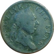 ½ Penny Long Live The King - North Wales obverse image